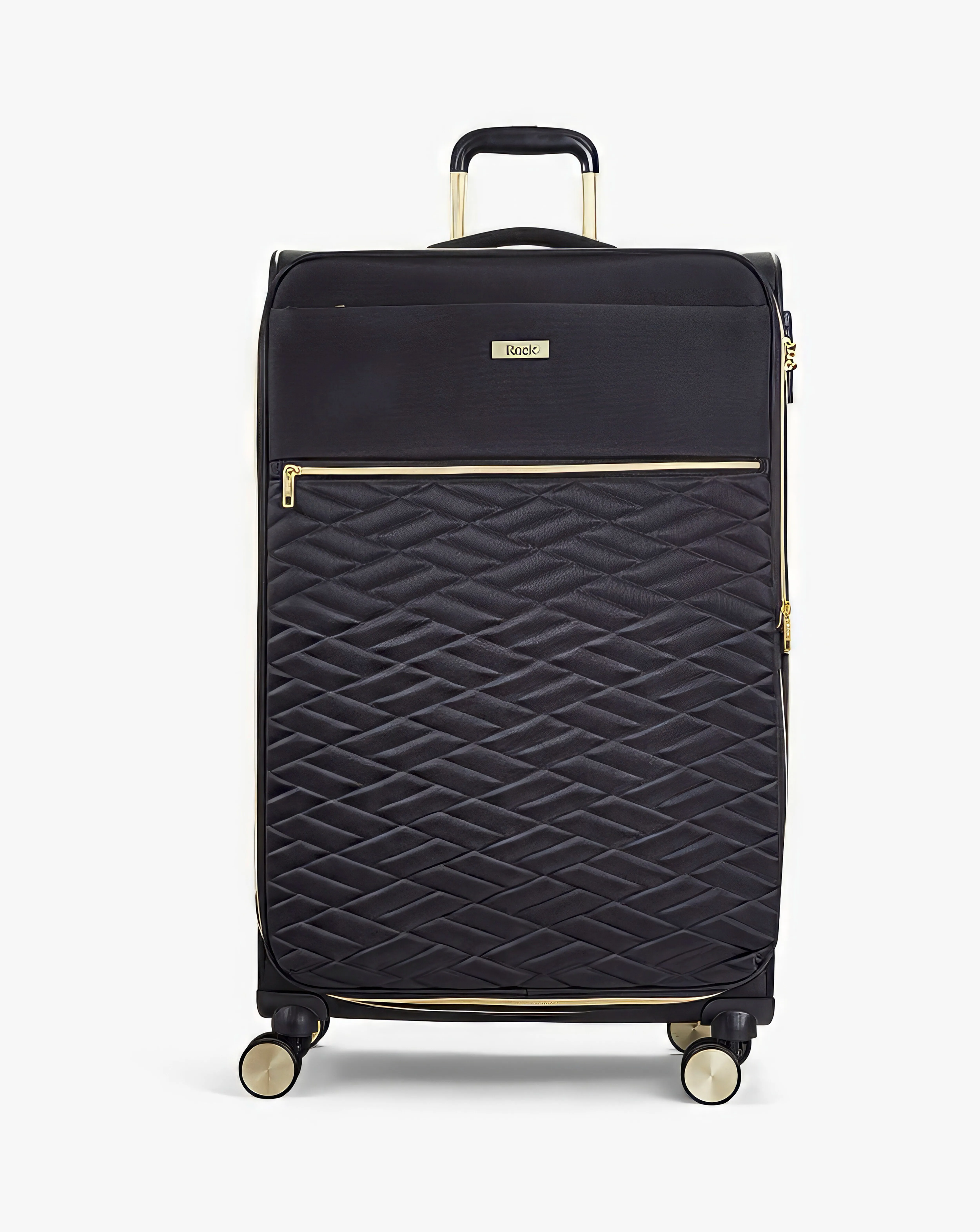 Rock Sloane Large Suitcase Black | Simply Be