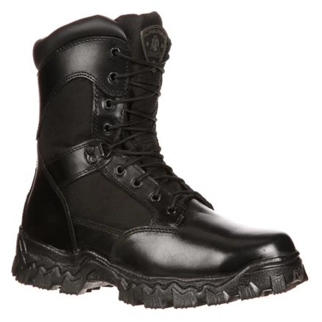 Rocky Mens Alpha Force Zipper Waterproof Public Service Boot FQ0002173 BLACK