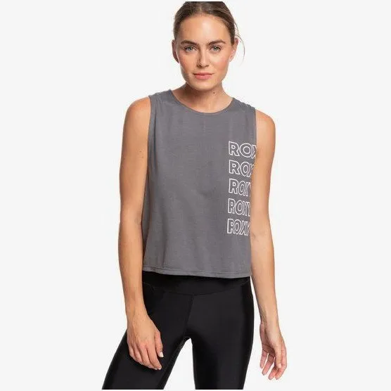 Roxy CHINESE WISPERS - SLEEVELESS SPORTS TOP FOR WOMEN BLACK