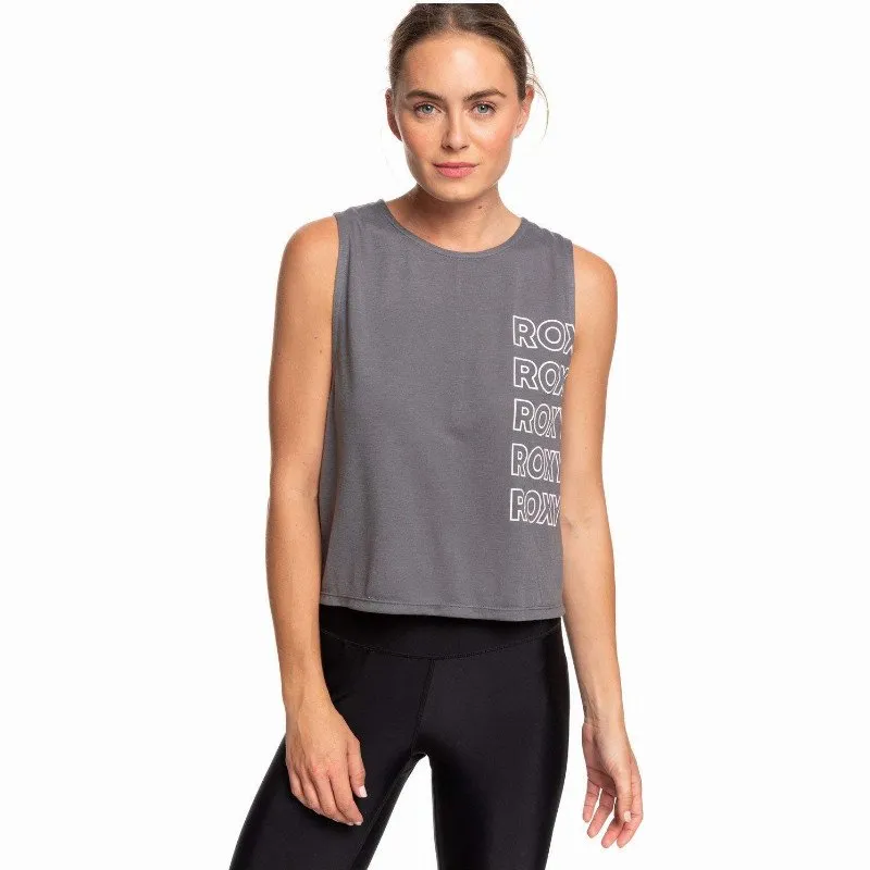 Roxy CHINESE WISPERS - SLEEVELESS SPORTS TOP FOR WOMEN BLACK