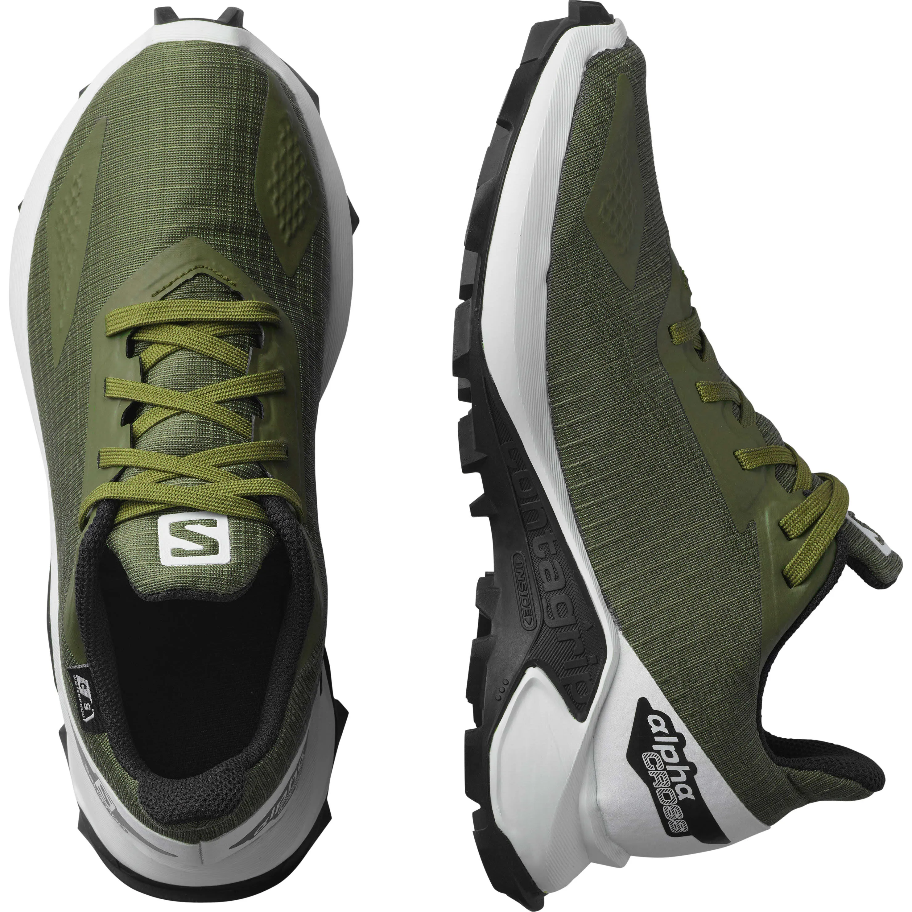 Salomon Junior Alphacross Blast CSWP Olive Night/White | Buy Salomon Junior Alphacross Blast CSWP Olive Night/White here | Outno