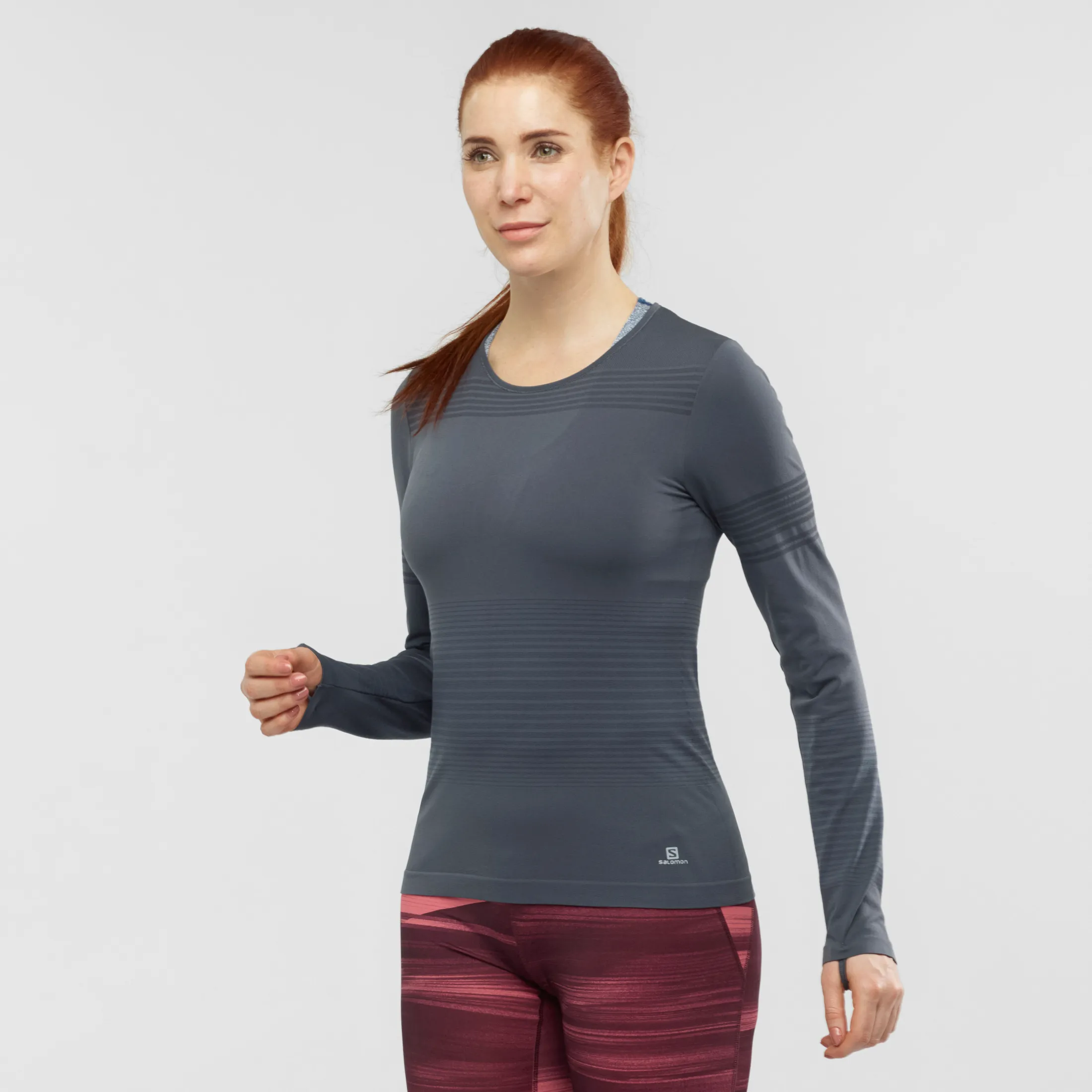 Salomon Women's Elevate Move'on LS Tee Ebony | Buy Salomon Women's Elevate Move'on LS Tee Ebony here | Outno