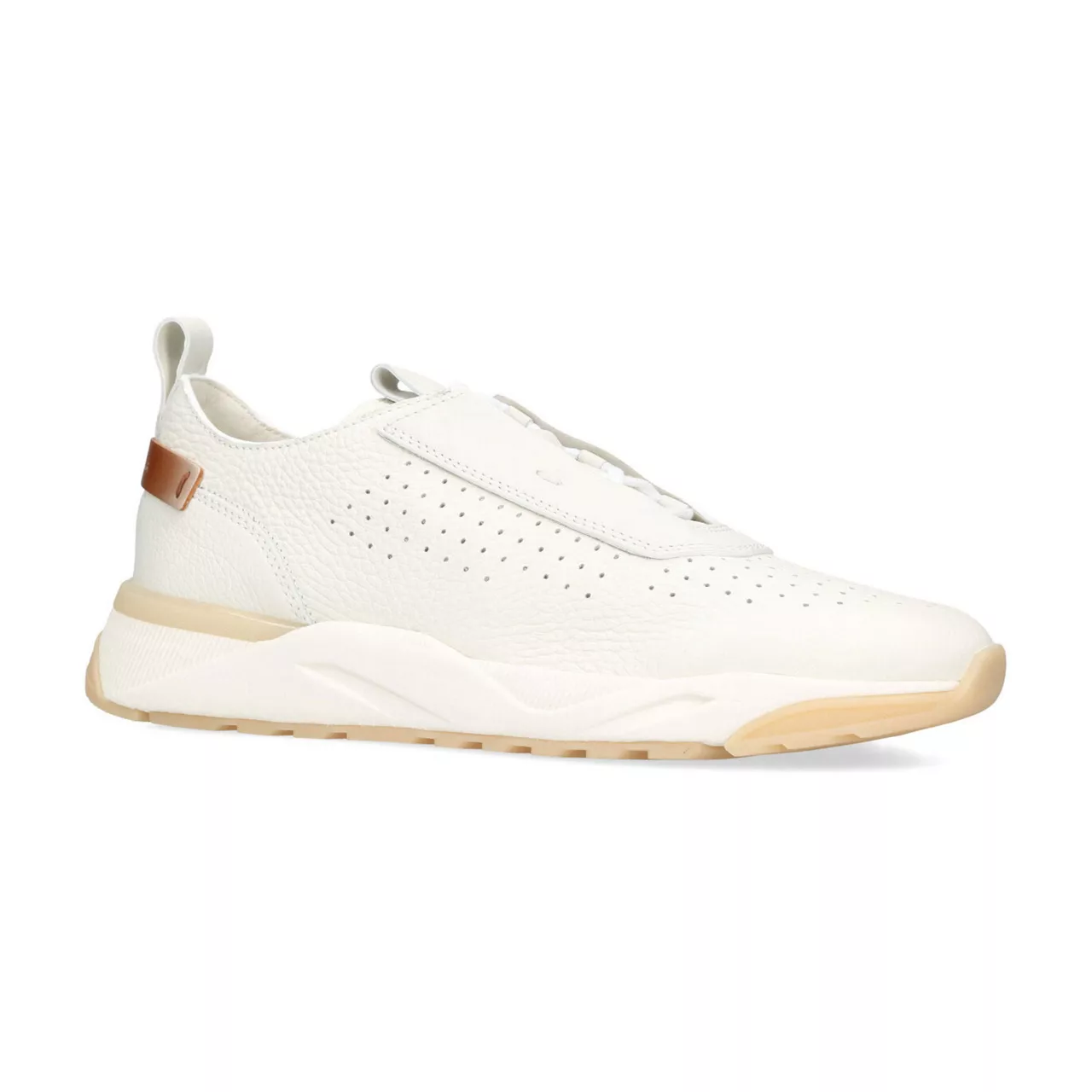 SANTONI Innova Leather Trainers - White