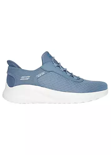 Silt Blue Bobs Squad Chaos in Colour Trainers by Skechers | Look Again