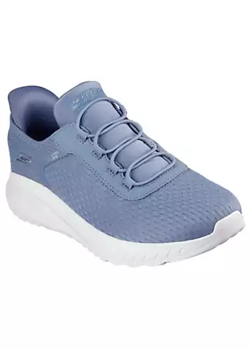 Silt Blue Bobs Squad Chaos in Colour Trainers by Skechers | Look Again