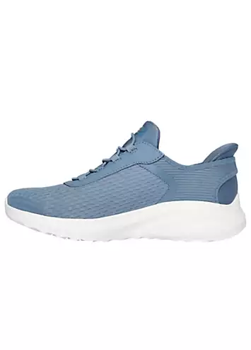 Silt Blue Bobs Squad Chaos in Colour Trainers by Skechers | Look Again