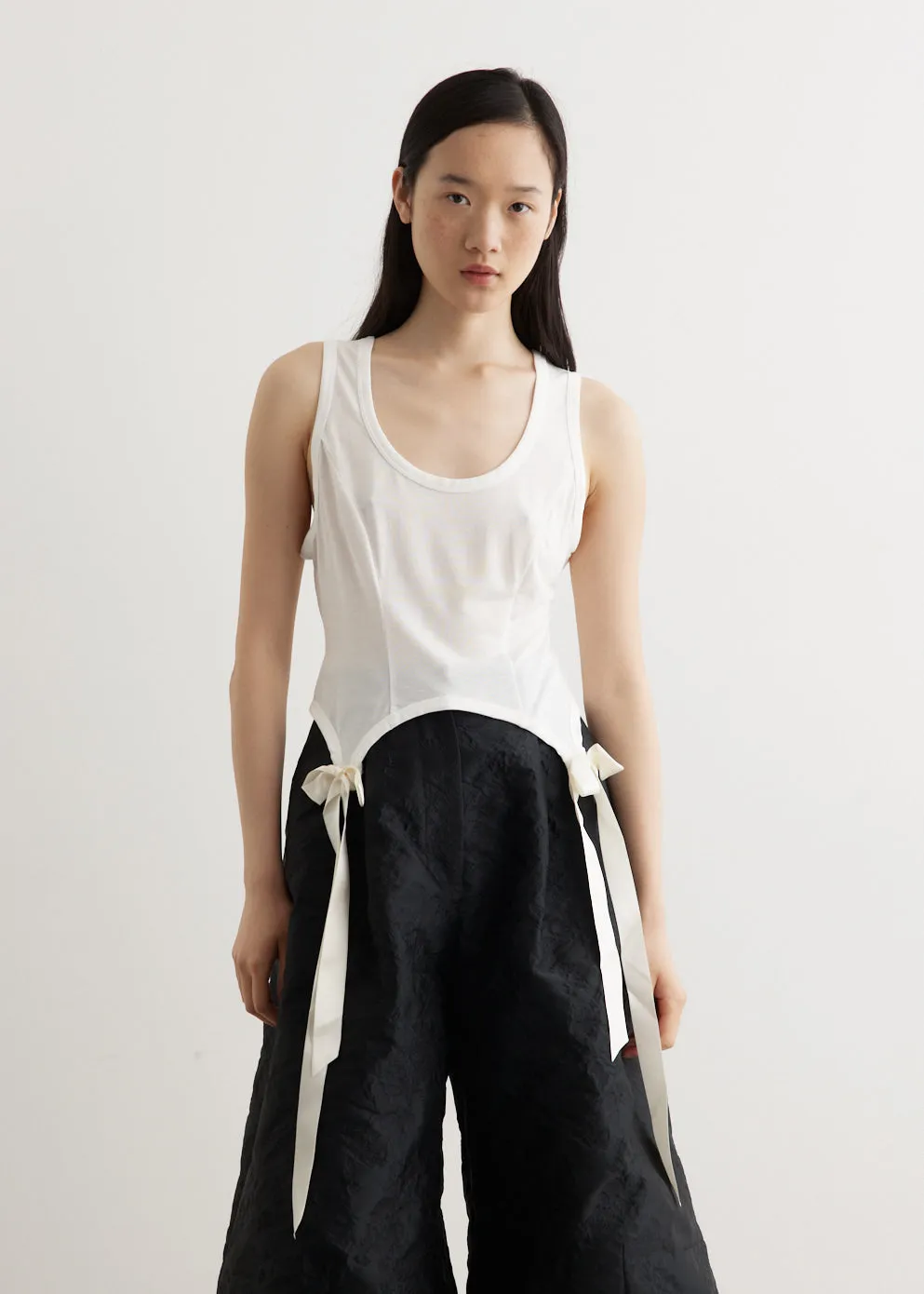 Simone Rocha -  Easy Tank With Bow Tails - Tank