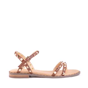 Siren BINGO STUDDED SANDALS - Tan