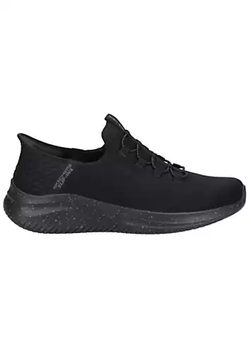 Skechers Mens Black Ultra Flex 3.0 - Right Away Slip Ins Trainers | Kaleidoscope