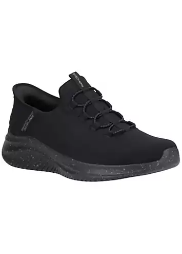 Skechers Mens Black Ultra Flex 3.0 - Right Away Slip Ins Trainers | Kaleidoscope