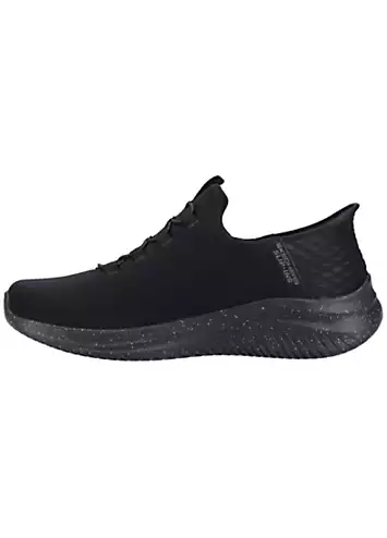 Skechers Mens Black Ultra Flex 3.0 - Right Away Slip Ins Trainers | Kaleidoscope