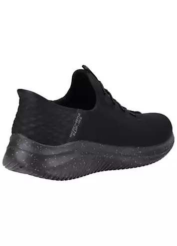 Skechers Mens Black Ultra Flex 3.0 - Right Away Slip Ins Trainers | Kaleidoscope