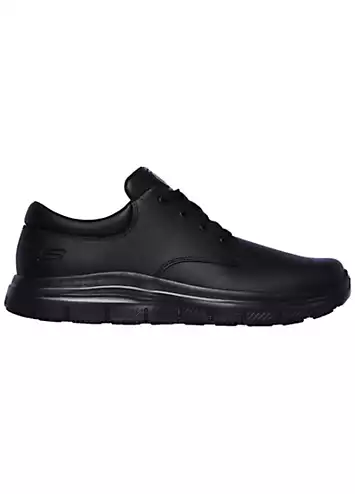 Skechers Work Mens Black Flex Advantage Fourche SR Slip Resistant Trainers | Grattan