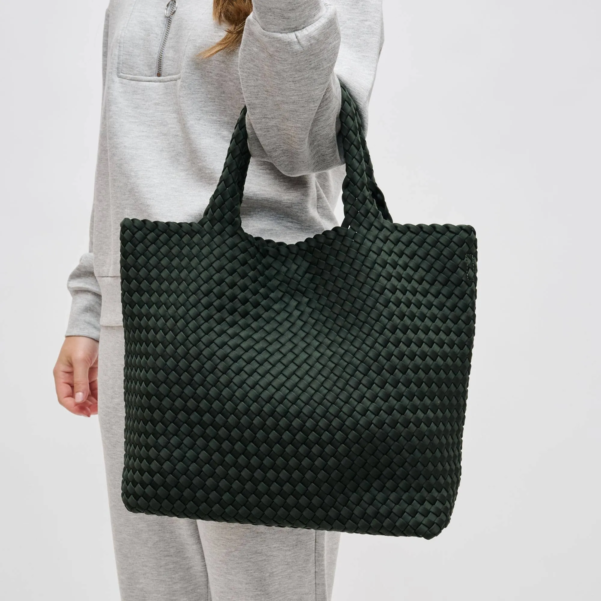 Sky's The Limit - Medium Woven Neoprene Tote Nude