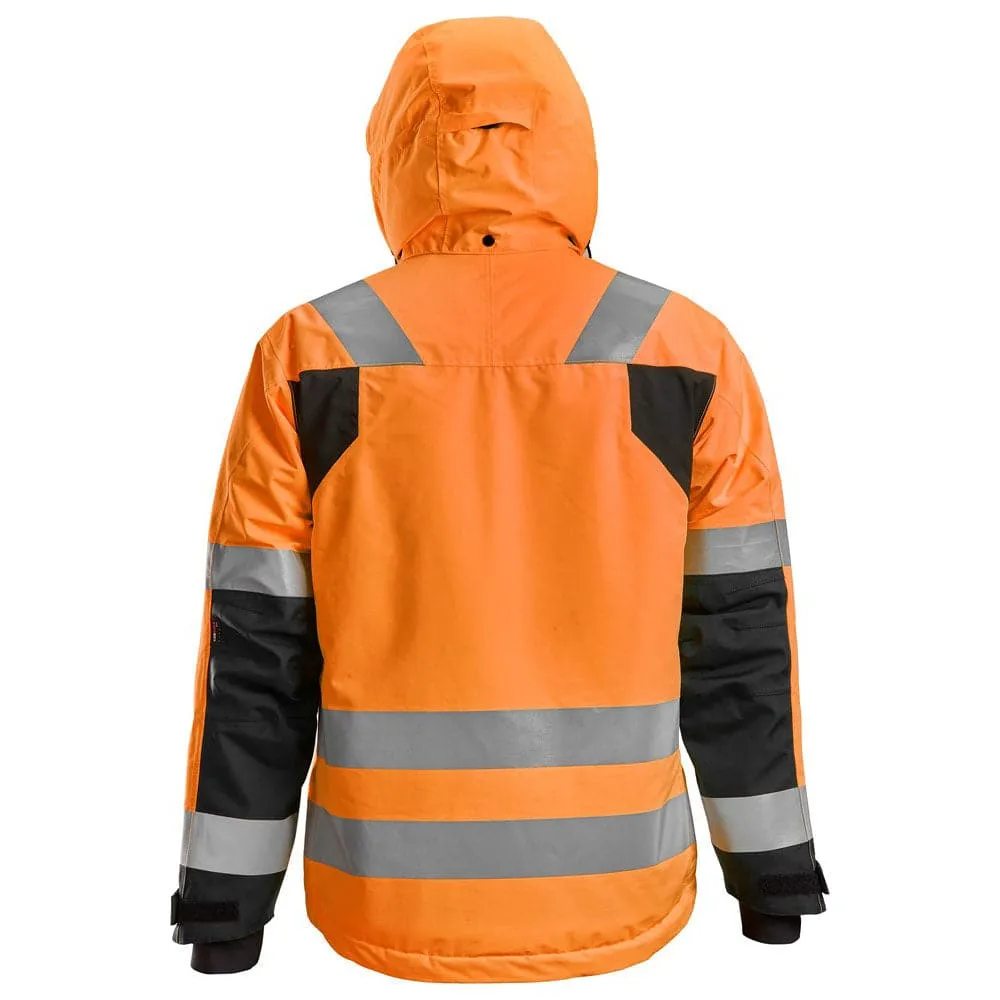 Snickers 1132 AllroundWork, Hi-Vis Class 3 Waterproof Insulated Jacket Various Colours