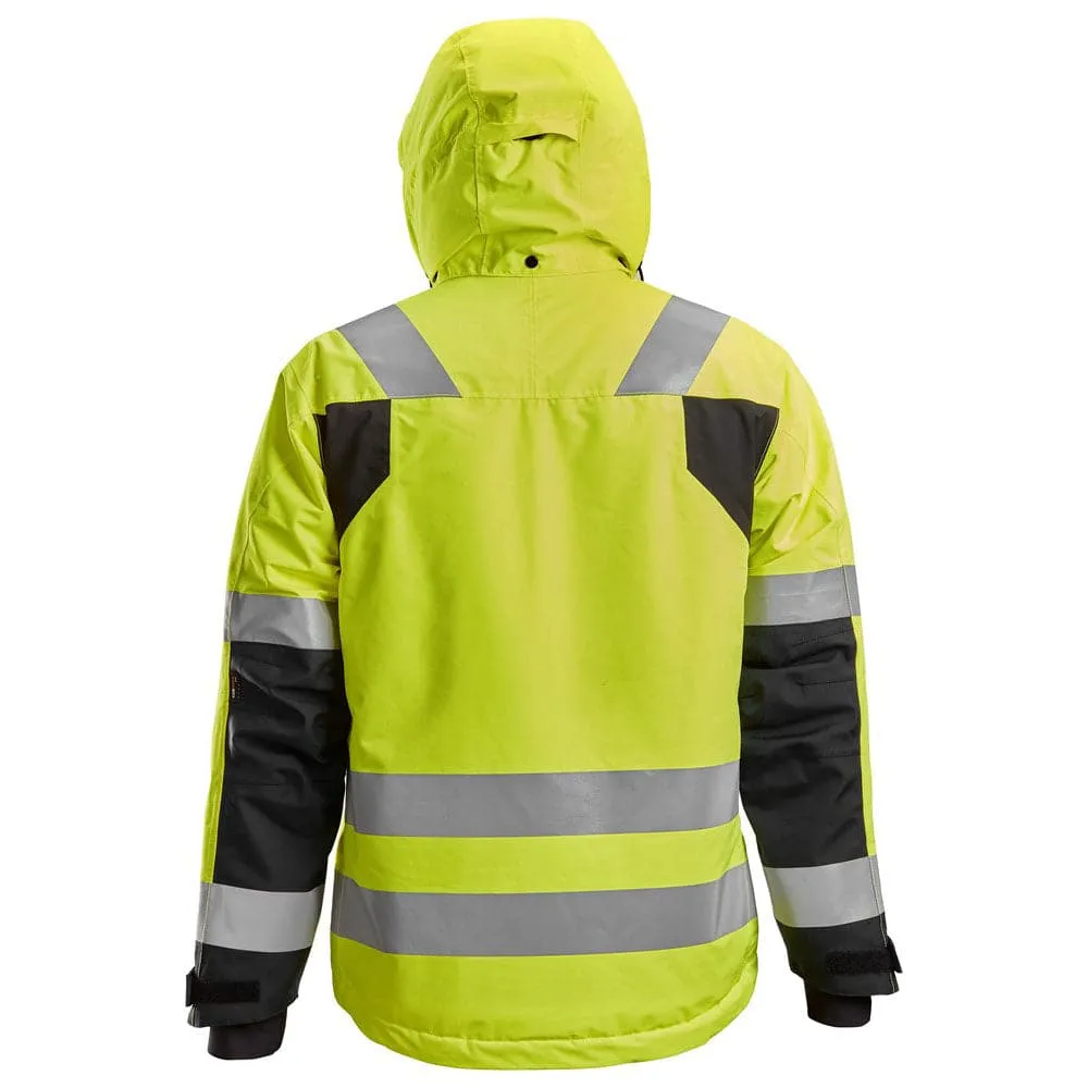 Snickers 1132 AllroundWork, Hi-Vis Class 3 Waterproof Insulated Jacket Various Colours