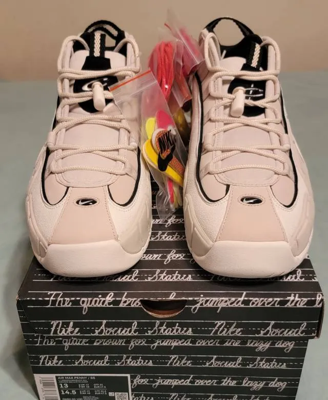 Social status x nike air max penny 1 recess desert sand