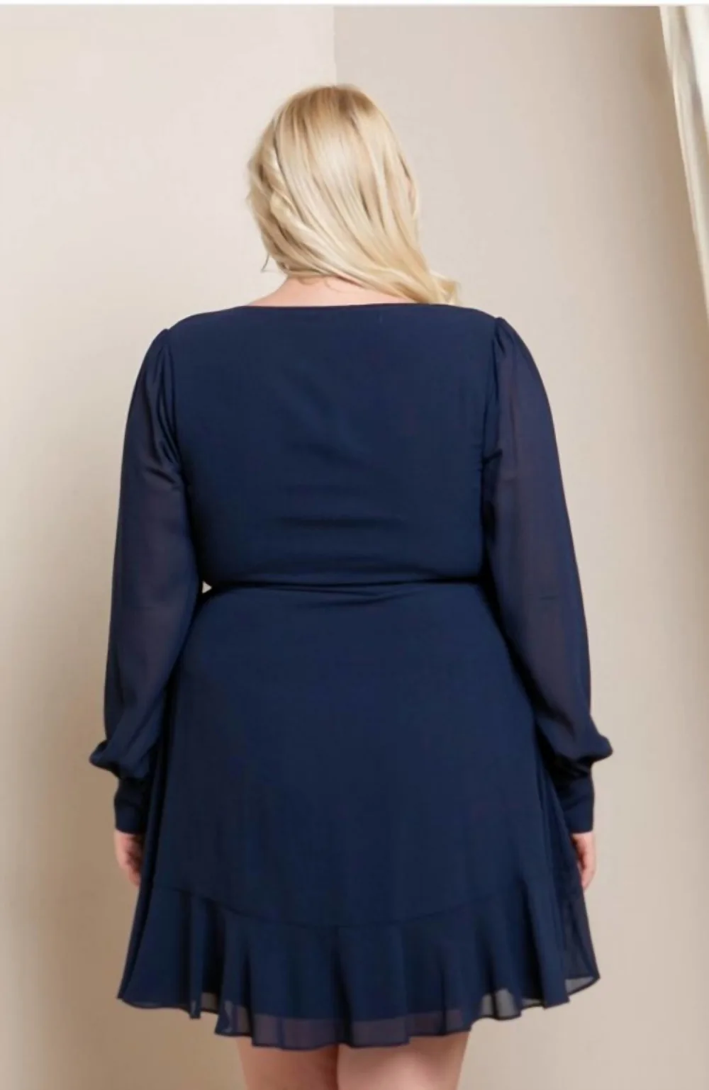 SOIEBLU - Long Sleeve Wrap Dress