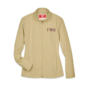 Sorority Soft-Shell Jacket, 2-Color Greek Letters - Team365 TT80W - EMB