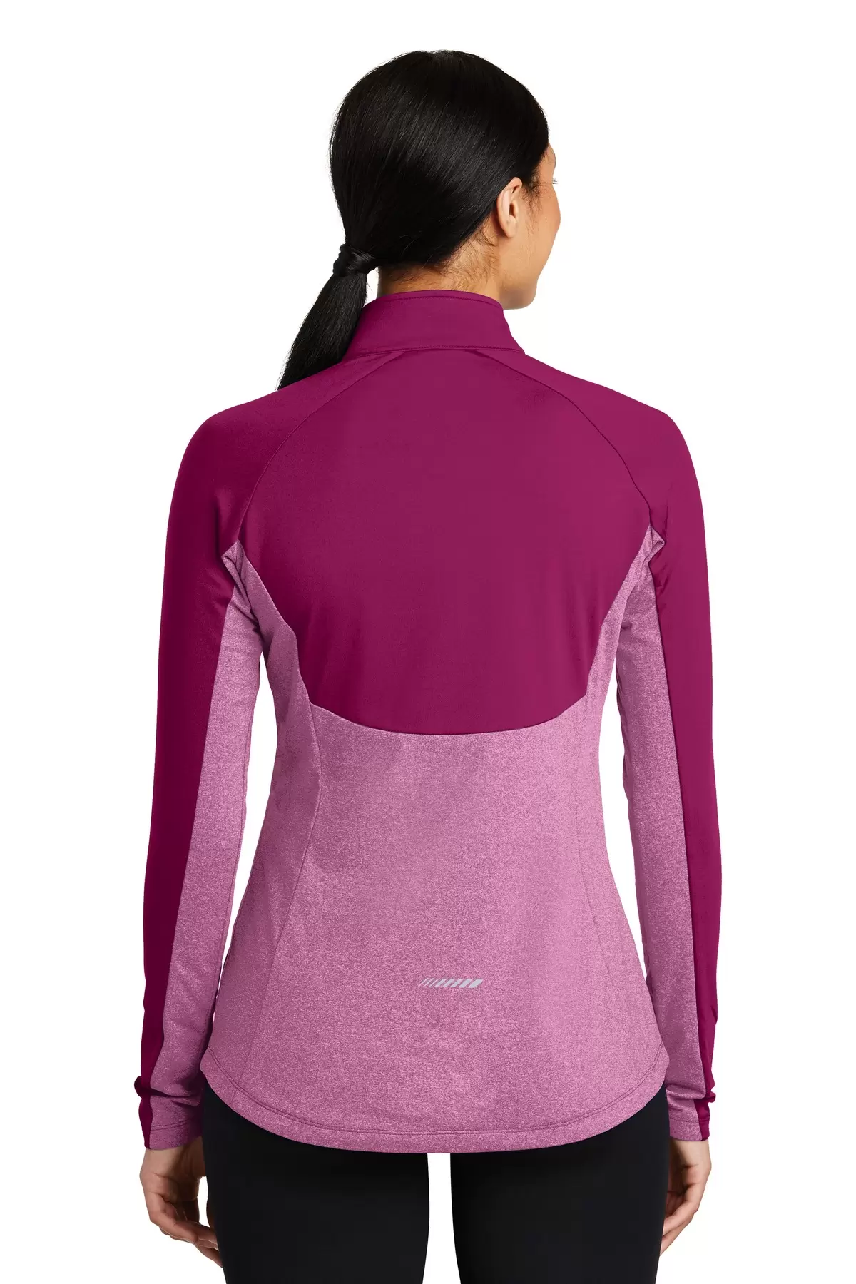 Sport Tek LST854 Sport-Tek Ladies Sport-Wick Stretch Contrast 1/2-Zip Pullover SKU: LST854