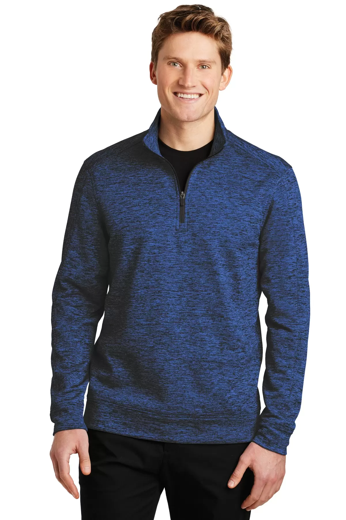 Sport Tek ST226 Sport-Tek PosiCharge Electric Heather Fleece 1/4-Zip Pullover SKU: ST226