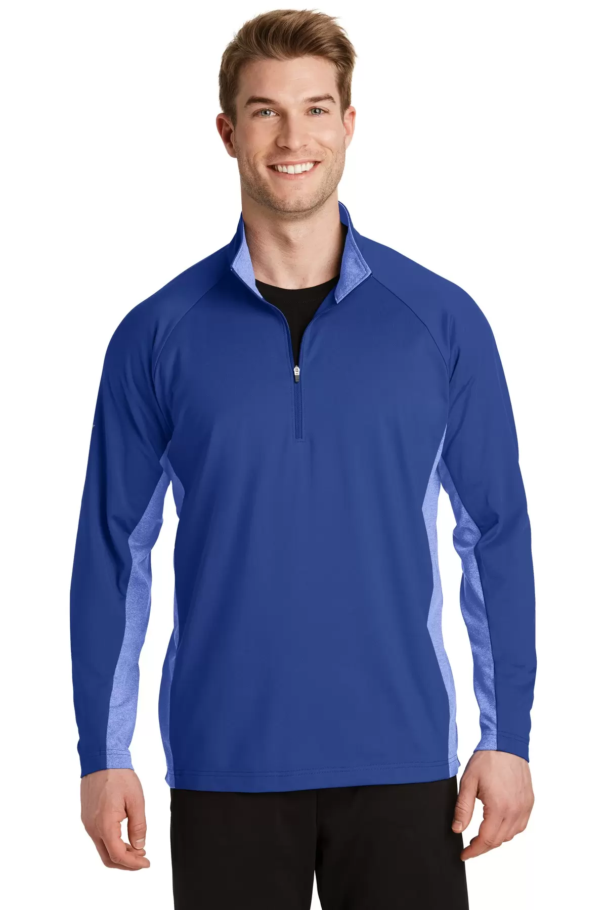 Sport Tek ST854 Sport-Tek Sport-Wick Stretch Contrast 1/2-Zip Pullover SKU: ST854