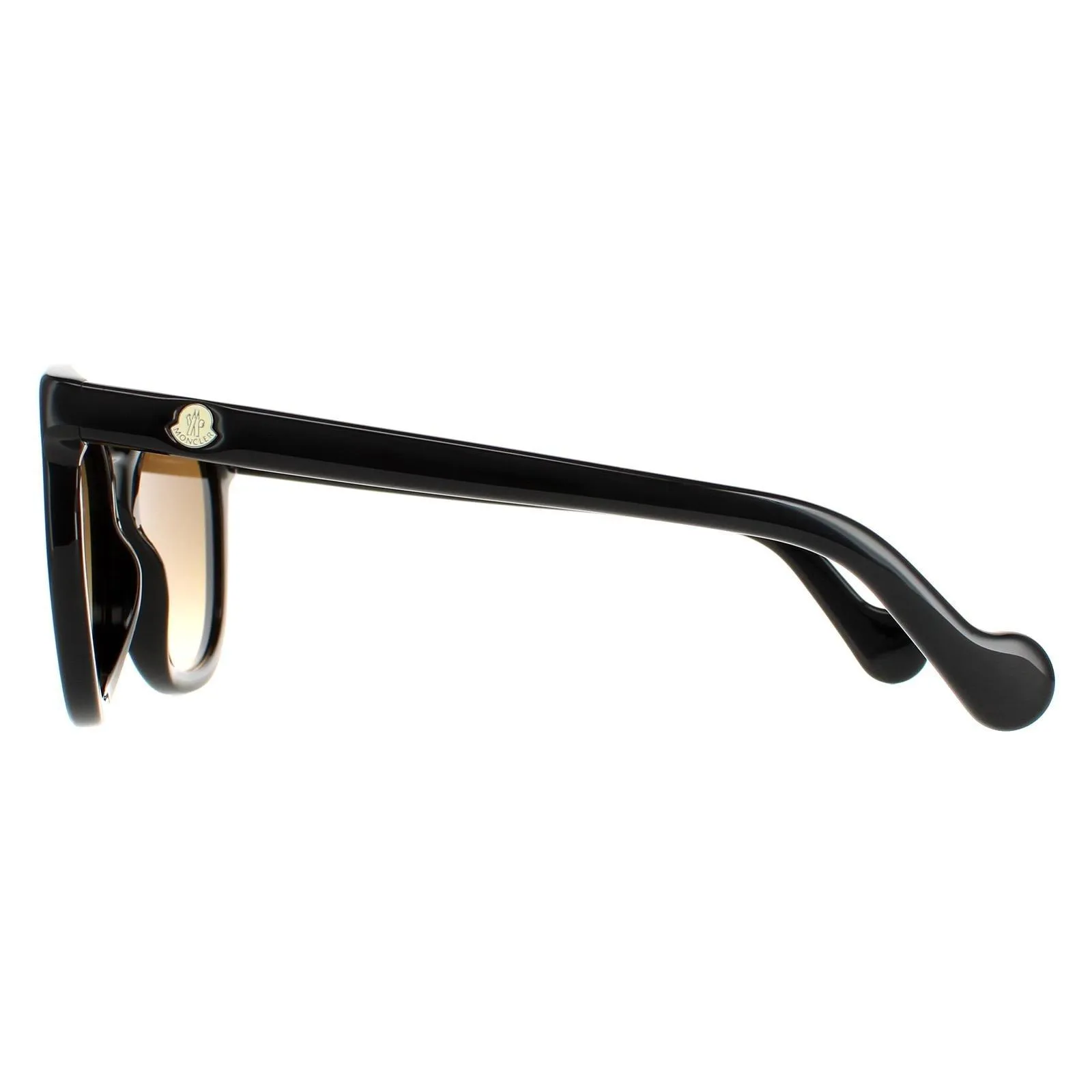 Sunglasses | Round Shiny Black Brown Gradient ML0119 | Moncler