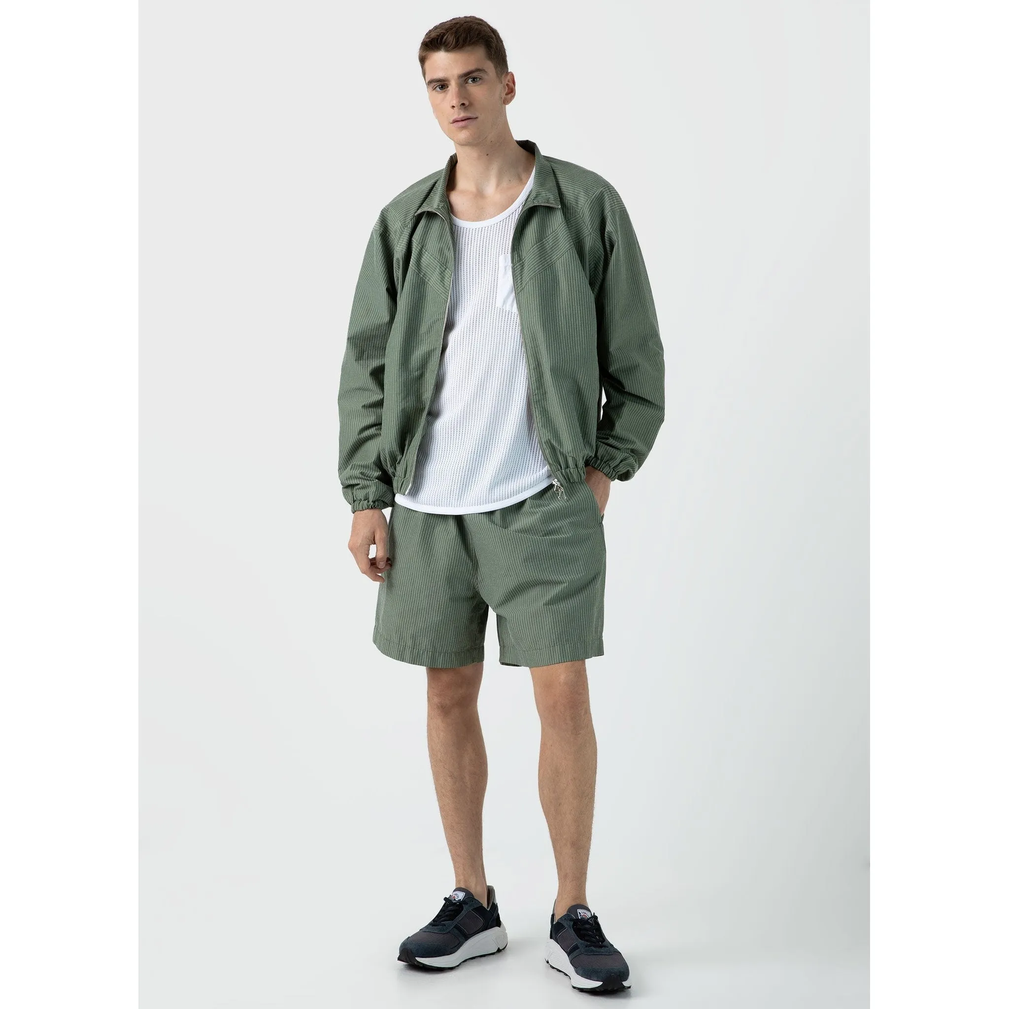 Sunspel x Nigel Cabourn Ripstop Army Jacket | Men | Army Green