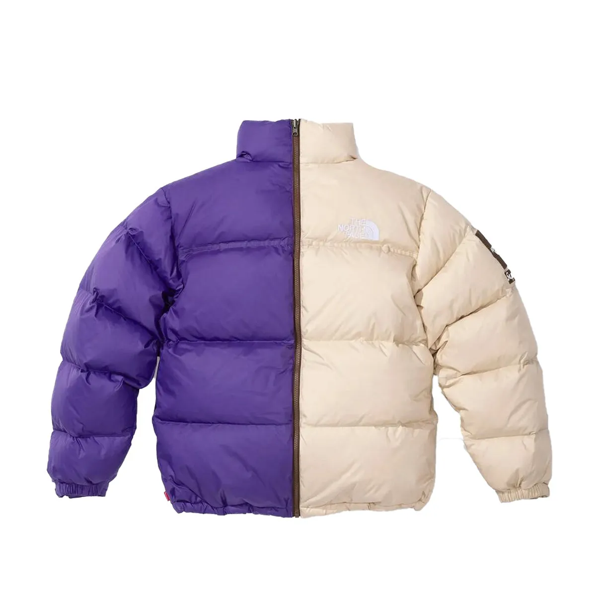 Supreme Mens The North Face Split Nuptse Jacket NF0A875F-VOW Purple