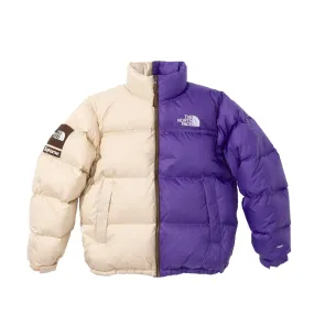 Supreme Mens The North Face Split Nuptse Jacket NF0A875F-VOW Purple