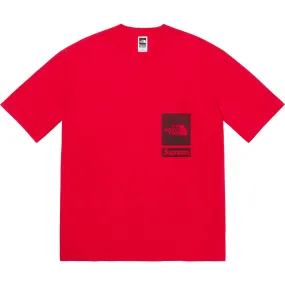 Supreme The North Face Printed Pocket Tee Red