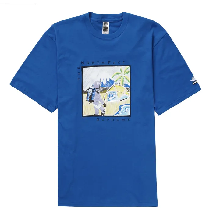 Supreme The North Face Sketch S/S Top Blue