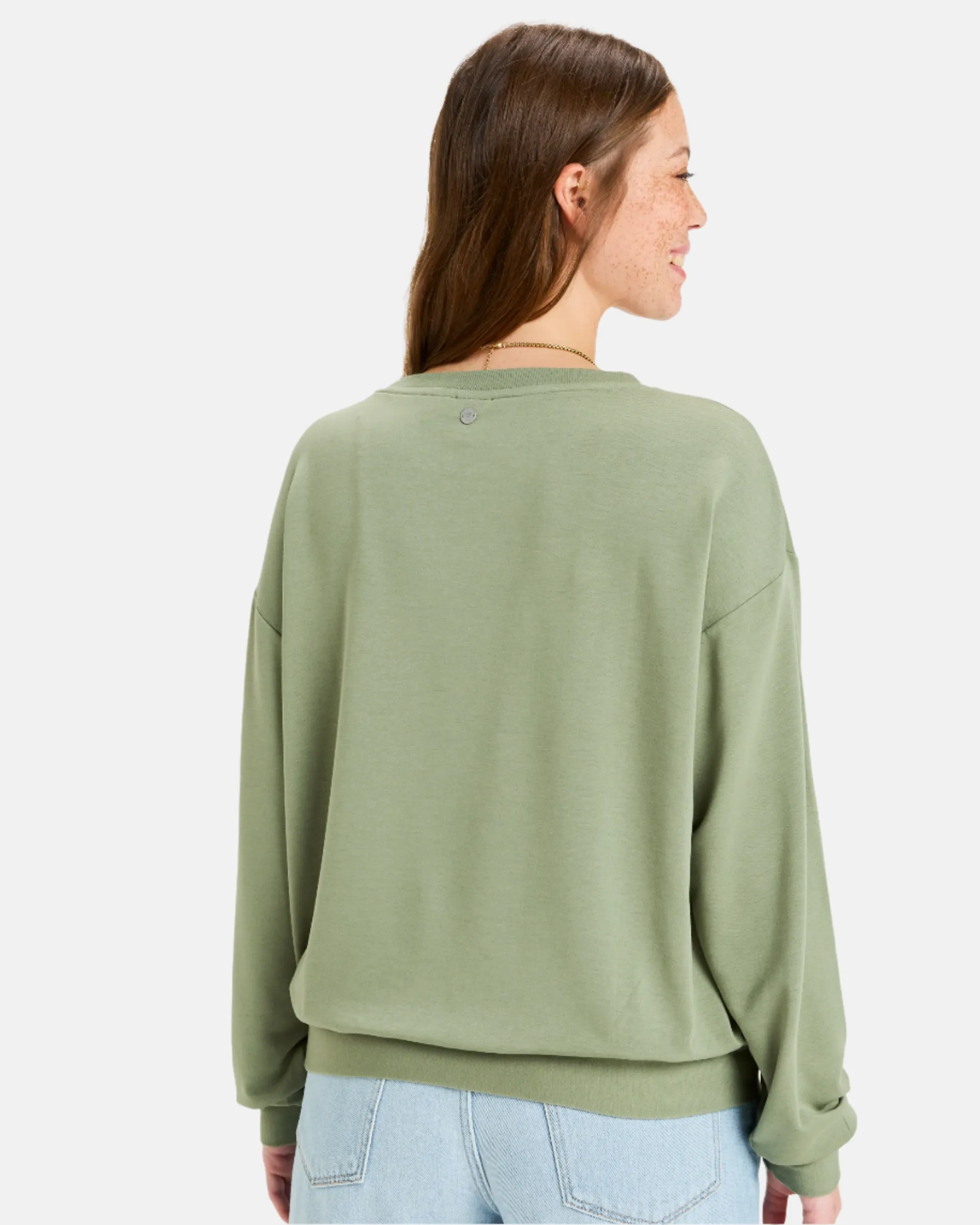 Surfing By Moonlight Pullover Sweatshirt - Oil Green