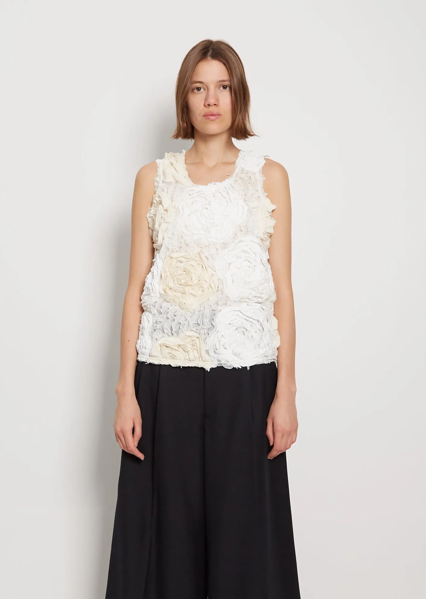 Tape Embroidery Cupra Sleeveless Top