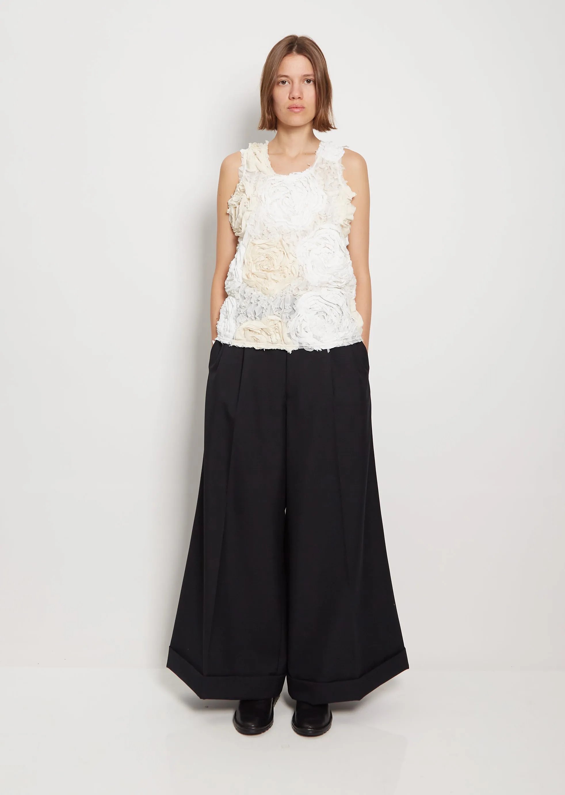 Tape Embroidery Cupra Sleeveless Top