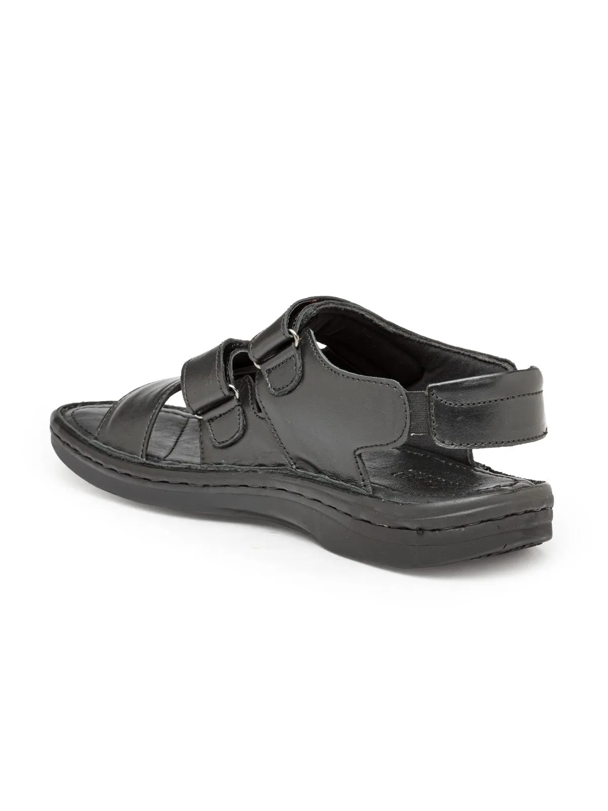 Teakwood Black Daily Wear Sandals