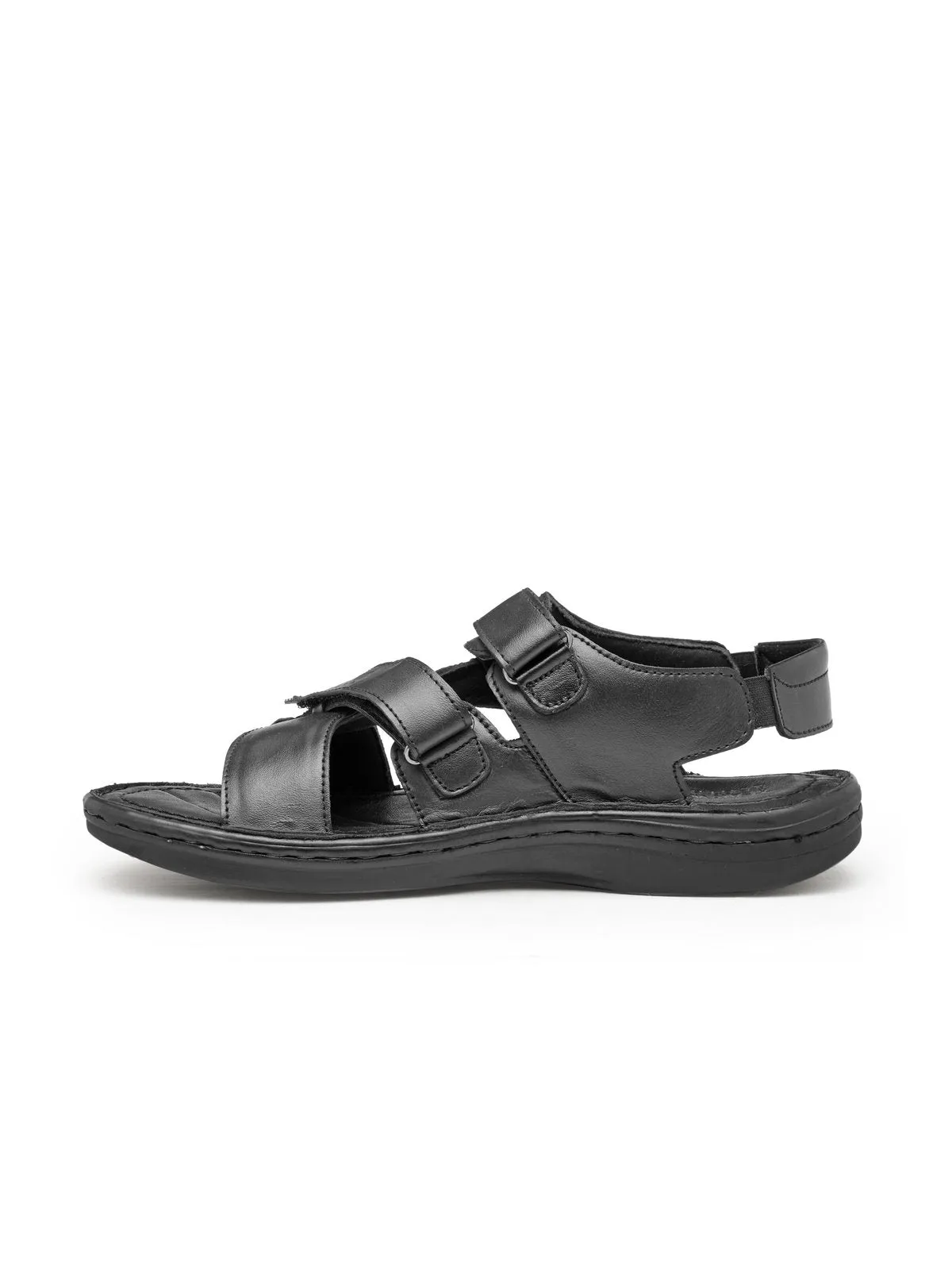 Teakwood Black Daily Wear Sandals