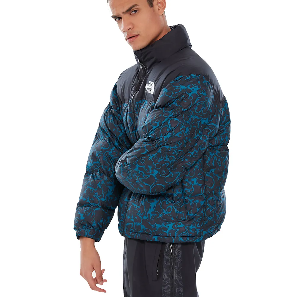 The North Face 1996 RETRO NUPTSE JACKET Blu Coral 1994 RAGE PRINT