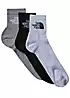 The North Face Pack of 3 Multi-Sport Cushion Quarter Socks