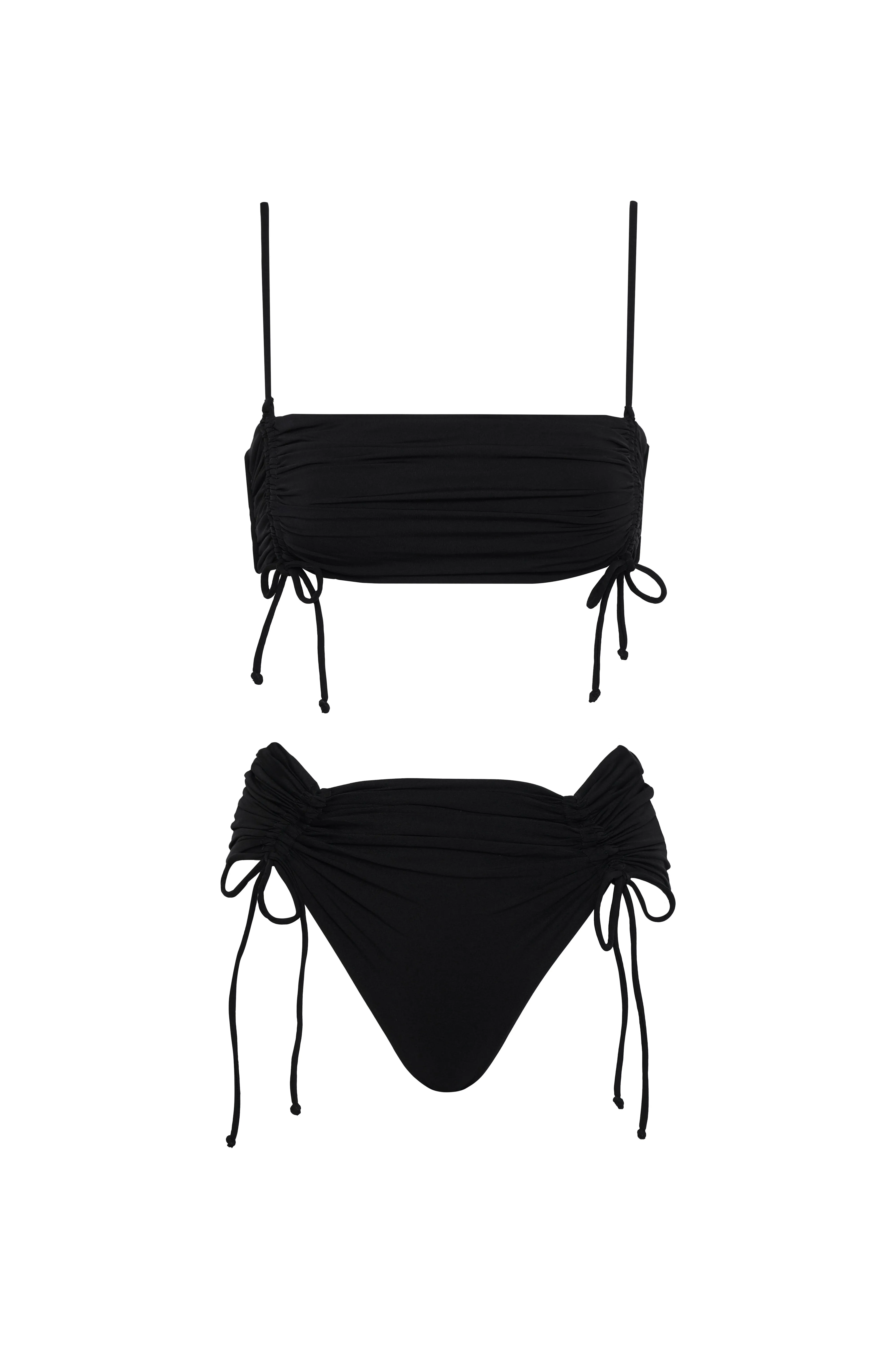 Top De Bikini Clarisa Black & Bottom De Bikini Clari Black