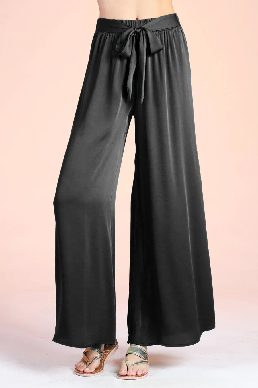 Tyche Tie Waist Wide Leg Pants