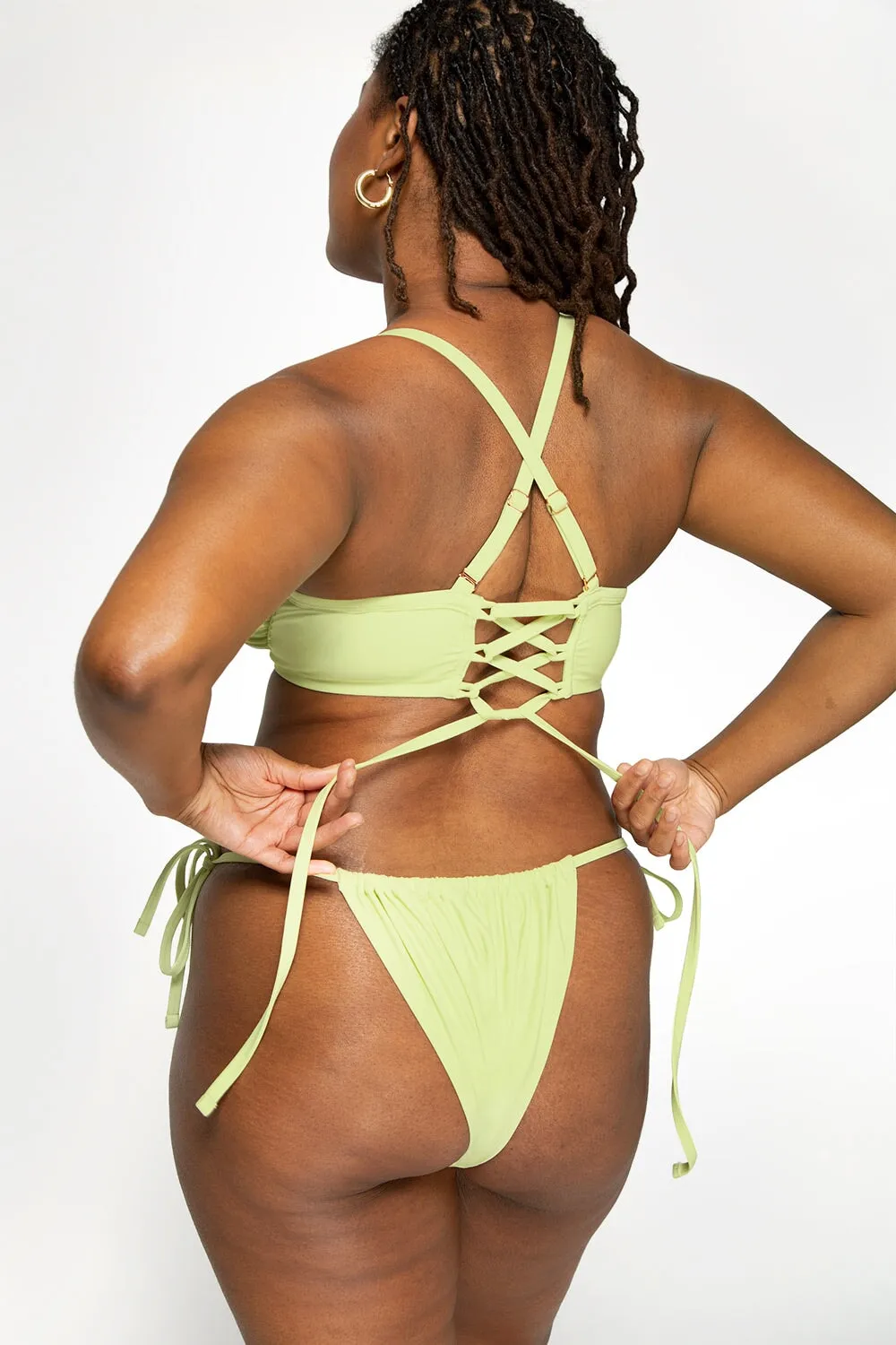 Underwire Bikini Top And String Bikini Set | Tart Apple