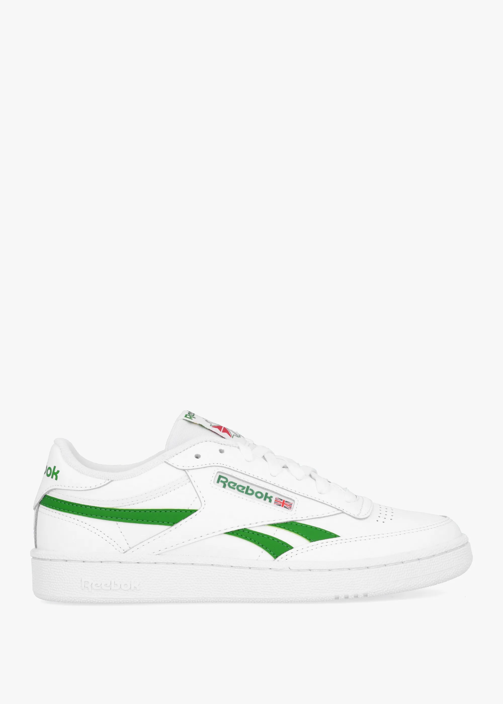 Unisex Club C Revenge White Green White Leather Tennis Trainers