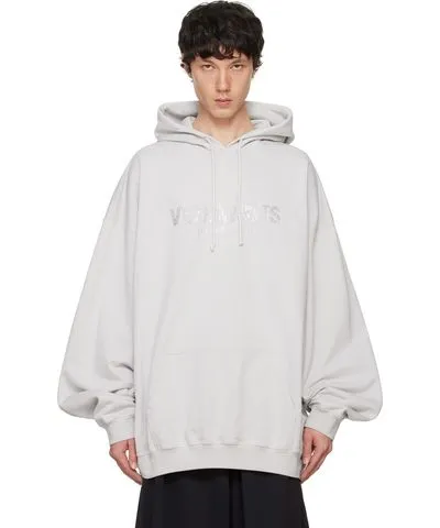 VETEMENTS Gray 'Limited Edition' Logo Hoodie