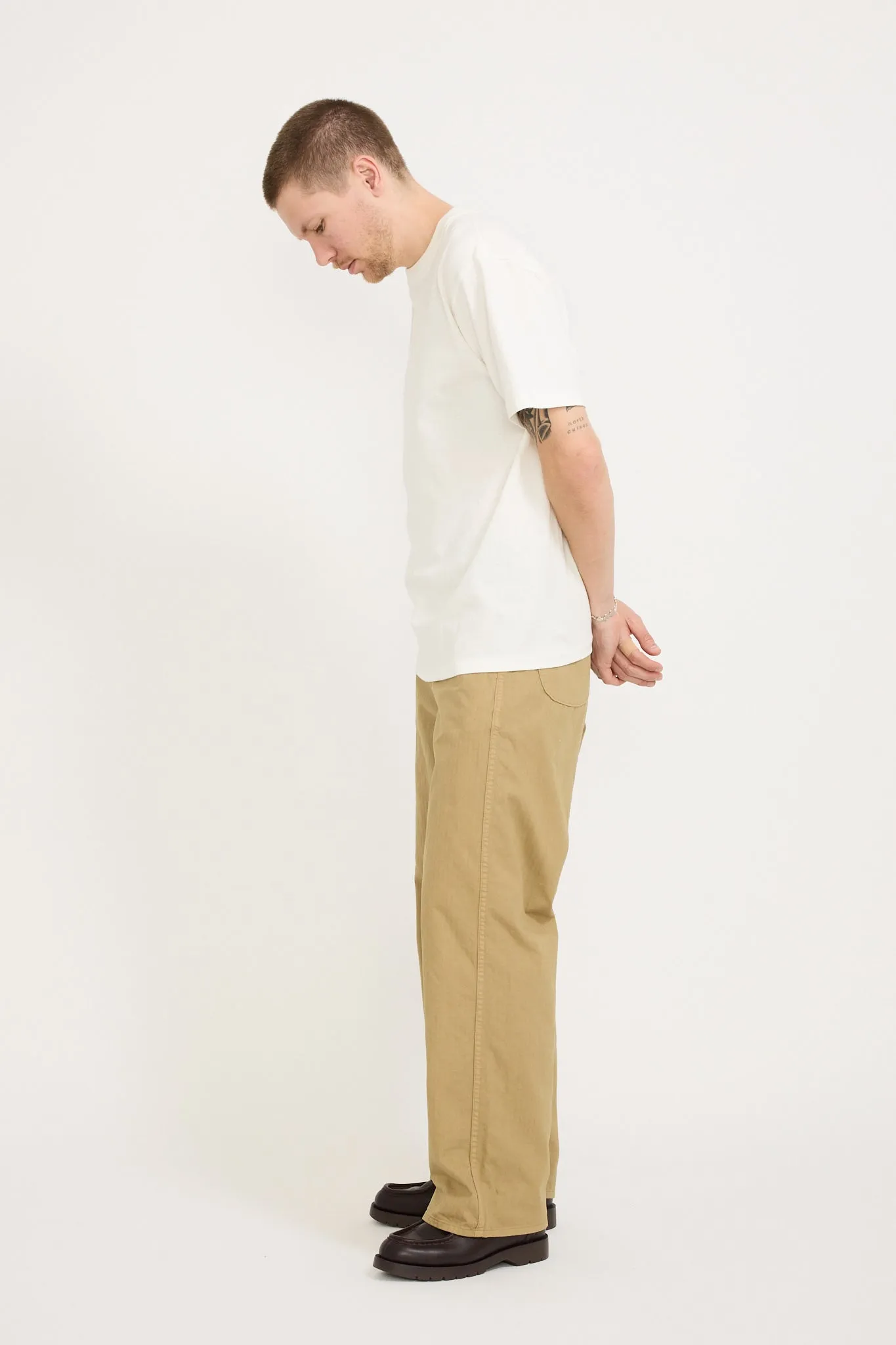 Wide Fit French Work Pants Khaki