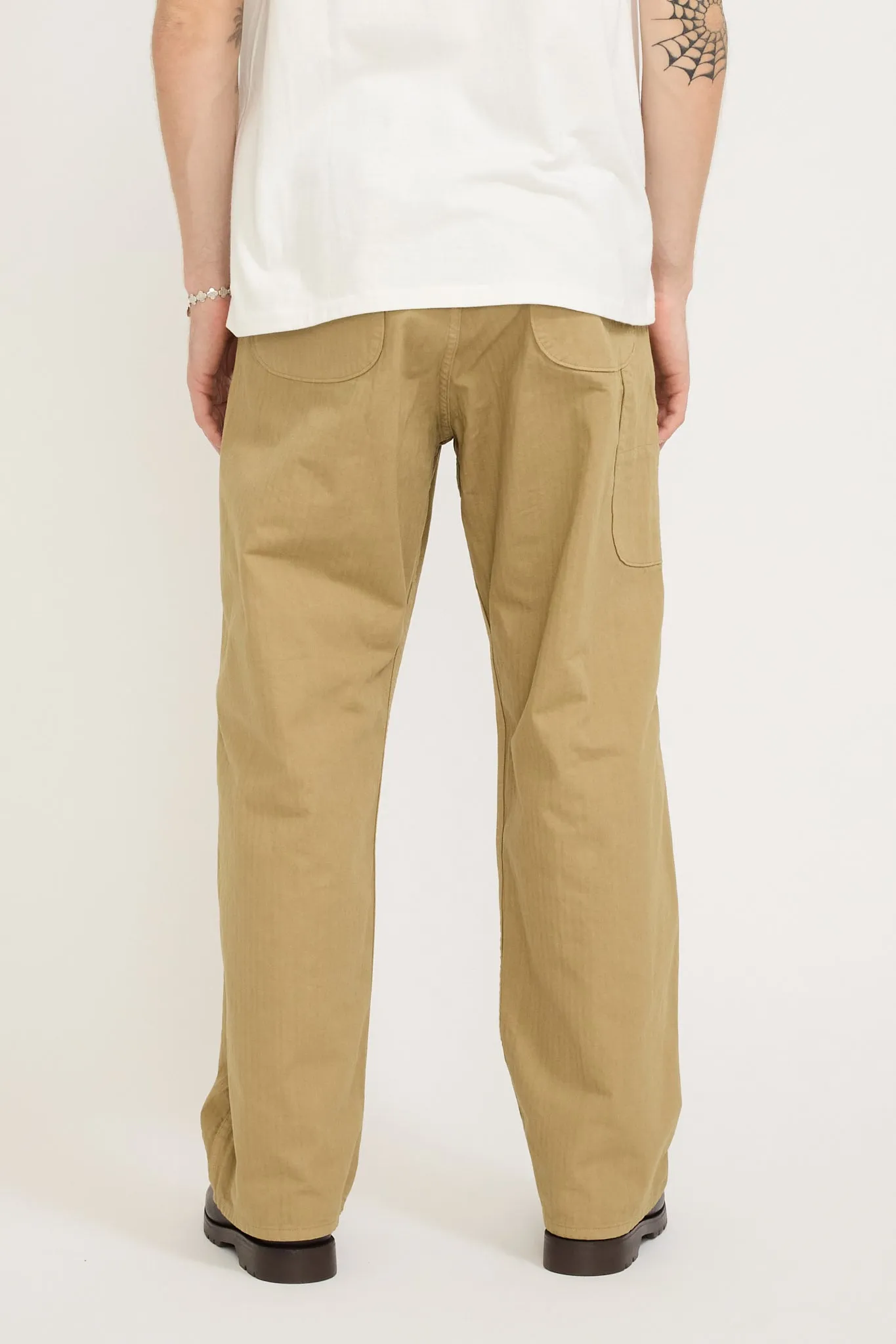 Wide Fit French Work Pants Khaki