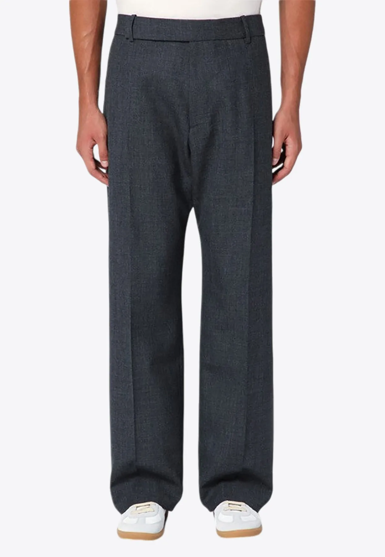 Wide Tailored Wool Pants