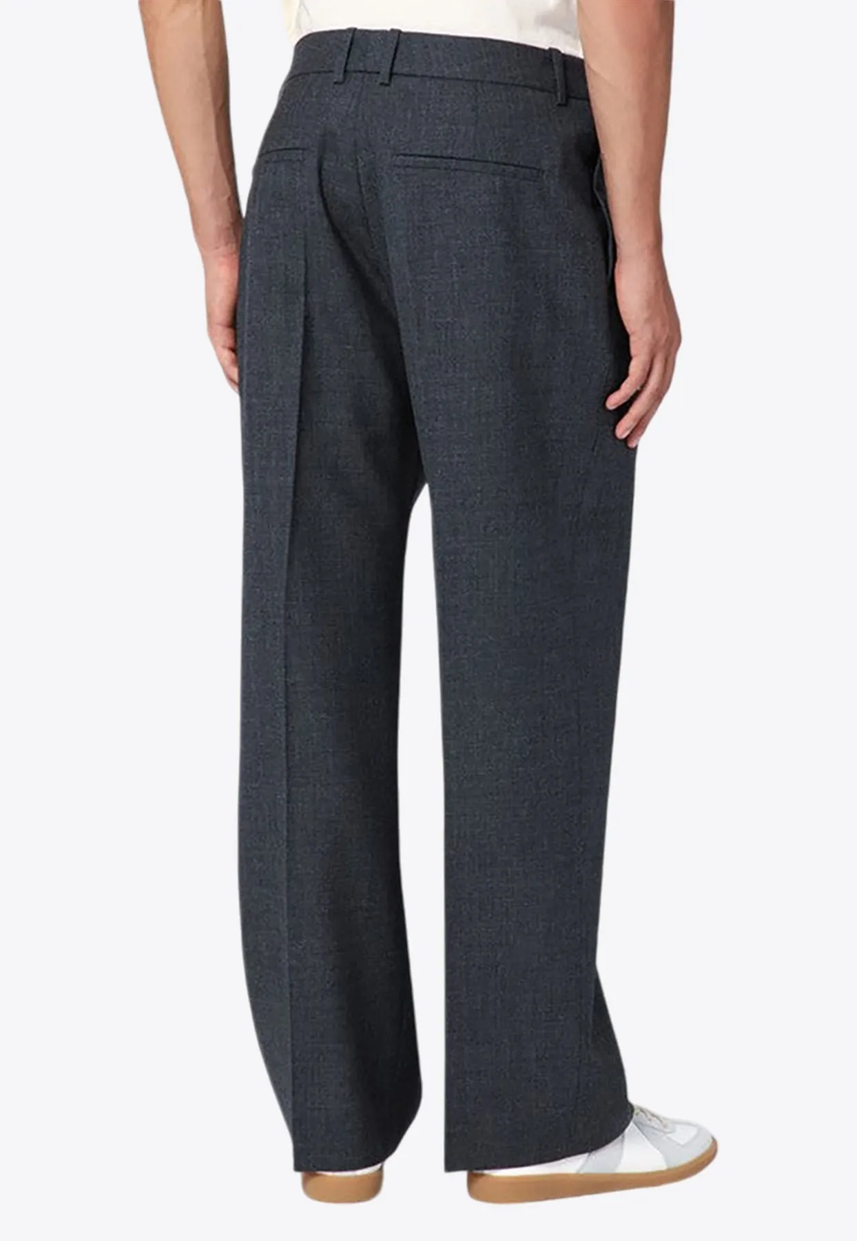 Wide Tailored Wool Pants