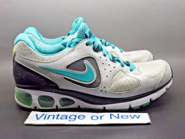 Women's nike air max turbulence+ 16 grey turquoise black running sz 7.5