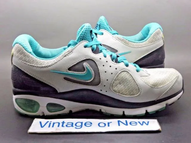 Women's nike air max turbulence+ 16 grey turquoise black running sz 7.5